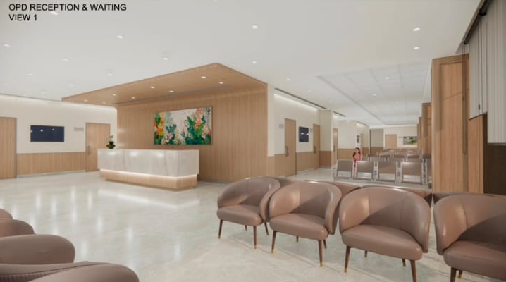 Patient lobby at Magadh Cancer Centre