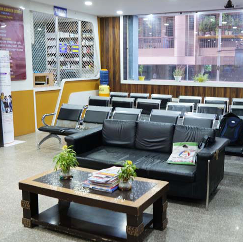 Patient waiting lounge at Magadh Cancer Centre